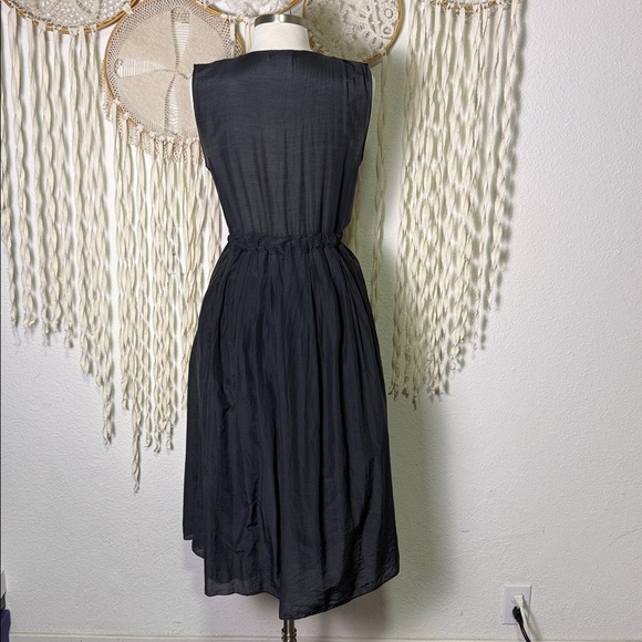 CP Shades Cotton Silk Gray Sleeveless Julia Midi Dress Size Small - Picture 6 of 15